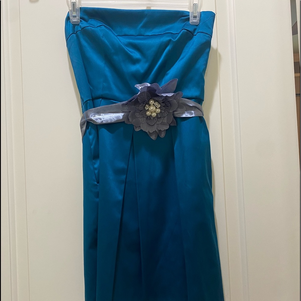 Strapless cocktail dress